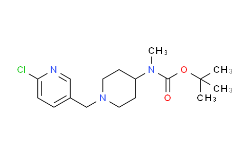 CAS No. 1261234-95-0, tert-Butyl (1-((6-chloropyridin-3-yl)methyl)piperidin-4-yl)(methyl)carbamate