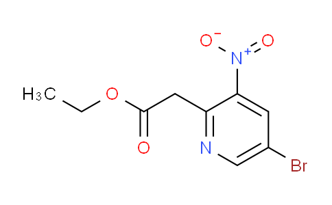 CAS No. 1211540-74-7, (5-Bromo-3-nitropyridin-2-yl)acetic acid ethyl ester