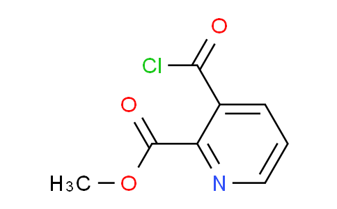 CAS No. 81335-71-9, 2-Pyridinecarboxylic acid, 3-(chlorocarbonyl)-, methyl ester (9CI)
