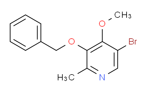 CAS No. 1227608-03-8, 3-(Benzyloxy)-5-bromo-4-methoxy-2-methylpyridine