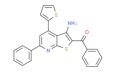CAS No. 188782-68-5, (3-Amino-6-phenyl-4-(thiophen-2-yl)thieno[2,3-b]pyridin-2-yl)(phenyl)methanone