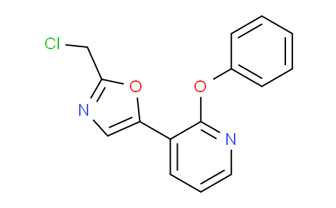 CAS No. 1233025-11-0, 2-(Chloromethyl)-5-(2-phenoxypyridin-3-yl)oxazole
