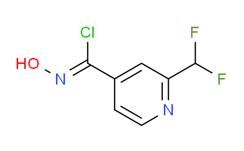 CAS No. 1956426-69-9, 2-(difluoromethyl)-N-hydroxyisonicotinimidoyl chloride