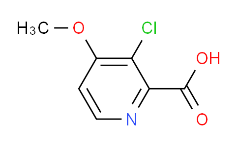 CAS No. 1256822-07-7, 3-chloro-4-methoxypyridine-2-carboxylic acid