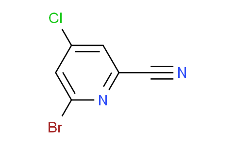 CAS No. 1206248-51-2, 6-bromo-4-chloropyridine-2-carbonitrile