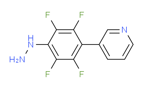 CAS No. 1214340-04-1, 1-(2,3,5,6-Tetrafluoro-4-(pyridin-3-yl)phenyl)hydrazine