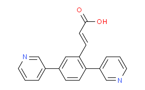 CAS No. 1214791-72-6, (E)-3-(2,5-Di(pyridin-3-yl)phenyl)acrylic acid