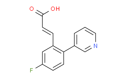 CAS No. 1214790-97-2, (E)-3-(5-Fluoro-2-(pyridin-3-yl)phenyl)acrylic acid