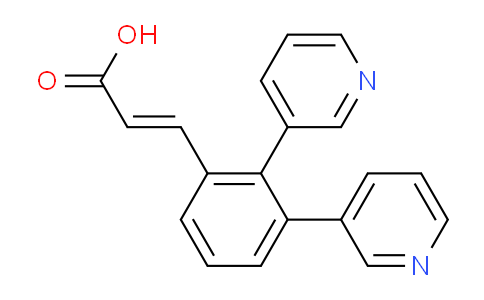 CAS No. 1214791-24-8, (E)-3-(2,3-Di(pyridin-3-yl)phenyl)acrylic acid