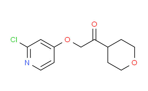 CAS No. 1898283-82-3, 2-((2-chloropyridin-4-yl)oxy)-1-(tetrahydro-2H-pyran-4-yl)ethan-1-one