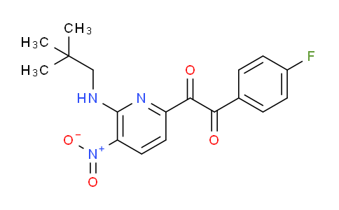 CAS No. 862507-97-9, 1-{6-[(2,2-dimethylpropyl)amino]-5-nitropyridin-2-yl}-2-(4-fluorophenyl)ethane-1,2-dione