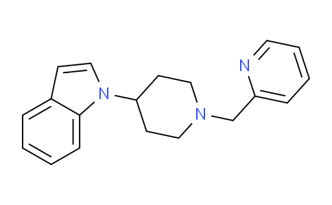 CAS No. 594827-31-3, 1-[1-(pyridin-2-ylmethyl)piperidin-4-yl]indole