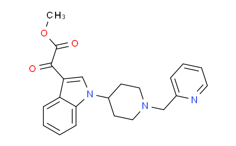 CAS No. 616898-64-7, methyl 2-oxo-2-[1-[1-(pyridin-2-ylmethyl)piperidin-4-yl]indol-3-yl]acetate