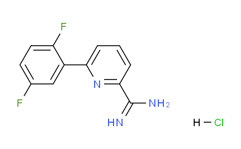 CAS No. 1179362-61-8, 6-(2,5-Difluorophenyl)picolinimidamide hydrochloride