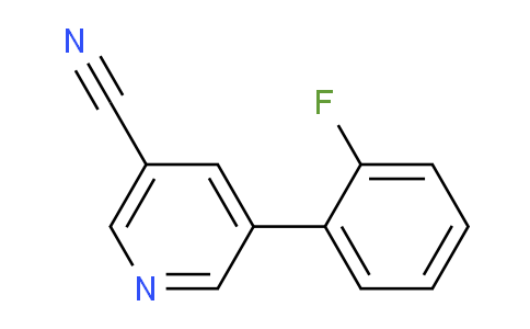 CAS No. 1214334-11-8, 5-(2-Fluorophenyl)nicotinonitrile