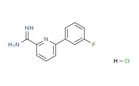 CAS No. 1179359-86-4, 6-(3-Fluorophenyl)picolinimidamide hydrochloride