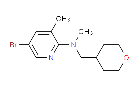 CAS No. 1220036-22-5, 5-Bromo-N,3-dimethyl-N-((tetrahydro-2H-pyran-4-yl)methyl)pyridin-2-amine