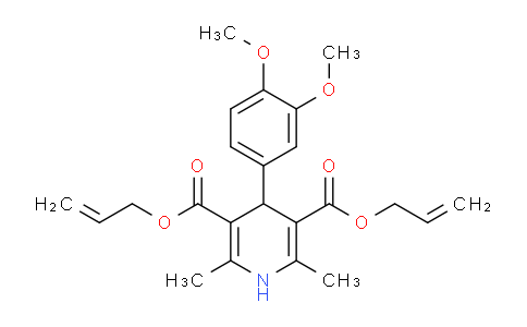 CAS No. 406710-03-0, diallyl 4-(3,4-dimethoxyphenyl)-2,6-dimethyl-1,4-dihydropyridine-3,5-dicarboxylate