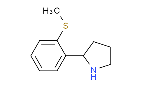 CAS No. 383127-60-4, 2-(2-(methylthio)phenyl)pyrrolidine