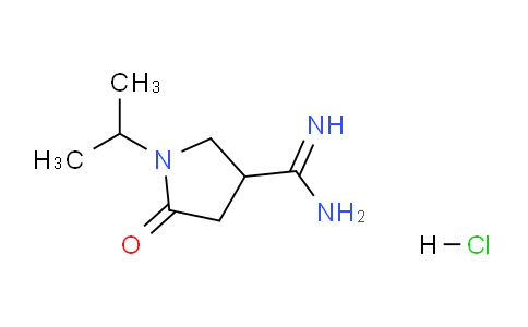 CAS No. 1272756-01-0, 1-Isopropyl-5-oxopyrrolidine-3-carboximidamide hydrochloride