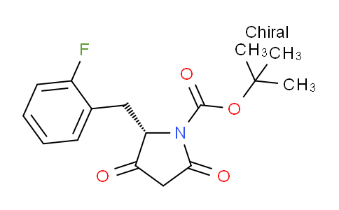 CAS No. 1313710-28-9, tert-butyl (S)-2-(2-fluorobenzyl)-3,5-dioxopyrrolidine-1-carboxylate
