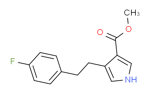 CAS No. 1313712-14-9, methyl 4-(4-fluorophenethyl)-1H-pyrrole-3-carboxylate