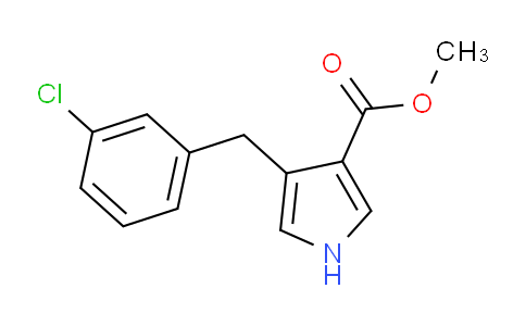 CAS No. 1313712-17-2, methyl 4-(3-chlorobenzyl)-1H-pyrrole-3-carboxylate