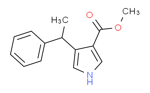 CAS No. 1313712-50-3, methyl 4-(1-phenylethyl)-1H-pyrrole-3-carboxylate