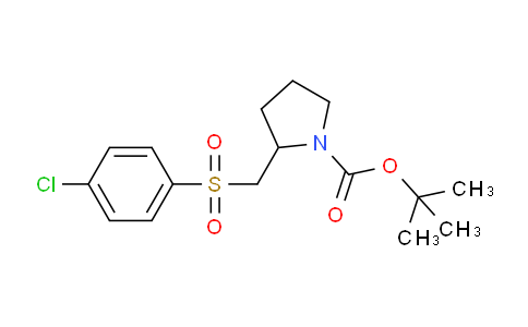 CAS No. 1353945-74-0, tert-Butyl 2-(((4-chlorophenyl)sulfonyl)methyl)pyrrolidine-1-carboxylate
