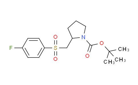 CAS No. 1353973-85-9, tert-Butyl 2-(((4-fluorophenyl)sulfonyl)methyl)pyrrolidine-1-carboxylate