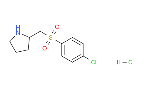CAS No. 1353989-68-0, 2-(((4-Chlorophenyl)sulfonyl)methyl)pyrrolidine hydrochloride