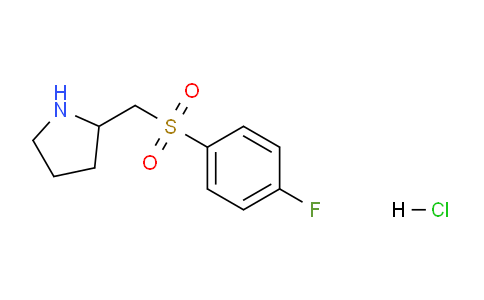 CAS No. 1353977-86-2, 2-(((4-Fluorophenyl)sulfonyl)methyl)pyrrolidine hydrochloride