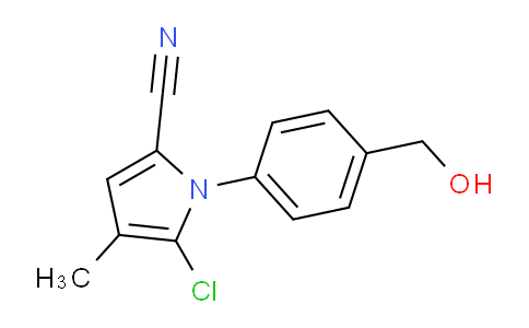 CAS No. 142015-93-8, 5-chloro-1-(4-(hydroxymethyl)phenyl)-4-methyl-1H-pyrrole-2-carbonitrile