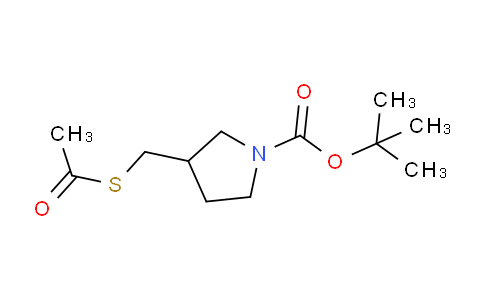 CAS No. 141699-69-6, tert-Butyl 3-((acetylthio)methyl)pyrrolidine-1-carboxylate