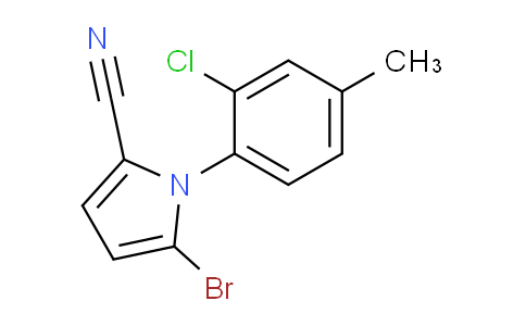 CAS No. 142045-00-9, 5-bromo-1-(2-chloro-4-methylphenyl)-1H-pyrrole-2-carbonitrile