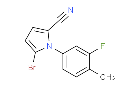 CAS No. 142045-52-1, 5-bromo-1-(3-fluoro-4-methylphenyl)-1H-pyrrole-2-carbonitrile