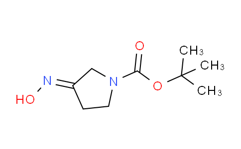 CAS No. 150008-25-6, tert-butyl (E)-3-(hydroxyimino)pyrrolidine-1-carboxylate