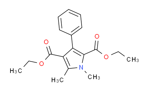CAS No. 161560-98-1, Diethyl 1,5-dimethyl-3-phenyl-1H-pyrrole-2,4-dicarboxylate