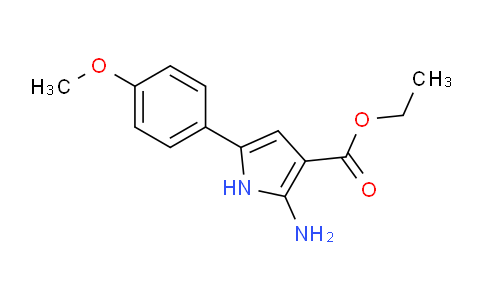 CAS No. 173458-92-9, ethyl 2-amino-5-(4-methoxyphenyl)-1H-pyrrole-3-carboxylate
