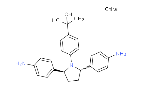 CAS No. 1258235-06-1, 4,4'-((2S,5S)-1-(4-(tert-butyl)phenyl)pyrrolidine-2,5-diyl)dianiline