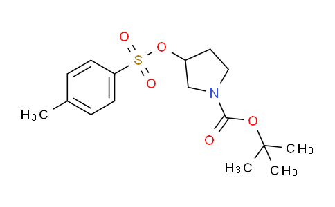 CAS No. 103057-45-0, tert-Butyl 3-{[(4-methylphenyl)sulfonyl]-oxy}pyrrolidine-1-carboxylate