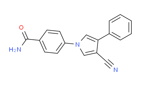 CAS No. 1072202-78-8, 4-(3-cyano-4-phenyl-1H-pyrrol-1-yl)benzamide