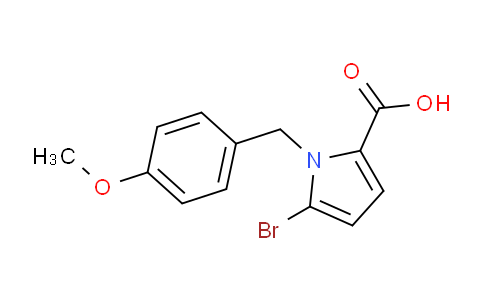 CAS No. 1133116-25-2, 5-Bromo-1-(4-methoxybenzyl)-1H-pyrrole-2-carboxylic acid