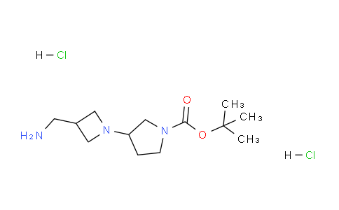 CAS No. 1179359-54-6, tert-butyl 3-(3-(aminomethyl)azetidin-1-yl)pyrrolidine-1-carboxylate dihydrochloride