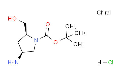 CAS No. 1217803-39-8, cis-tert-Butyl 4-amino-2-(hydroxymethyl)pyrrolidine-1-carboxylate hydrochloride