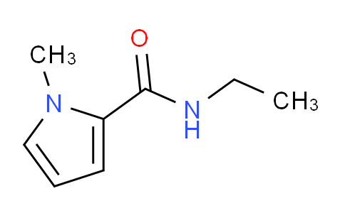CAS No. 124725-22-0, N-ethyl-1-methyl-1H-pyrrole-2-carboxamide
