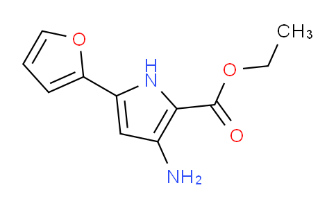 CAS No. 237435-96-0, ethyl 3-amino-5-(furan-2-yl)-1H-pyrrole-2-carboxylate