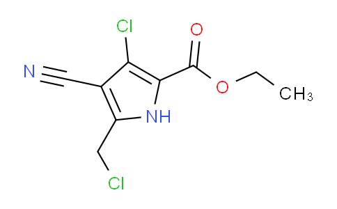 CAS No. 861034-57-3, ethyl 3-chloro-5-(chloromethyl)-4-cyano-1H-pyrrole-2-carboxylate