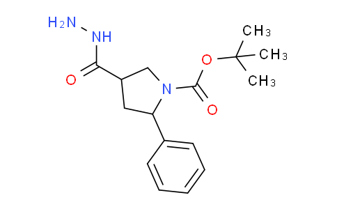 CAS No. 885277-93-0, 4-Hydrazinocarbonyl-2-phenyl-pyrrolidine-1-carboxylic acid tert-butyl ester