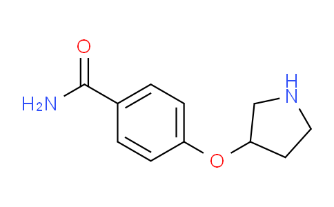 CAS No. 28490-66-6, 4-(pyrrolidin-3-yloxy)benzamide